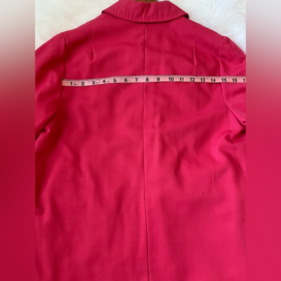 Wamsutta Vintage 1950s Pink Trench Coat XL - Picture 8 of 12